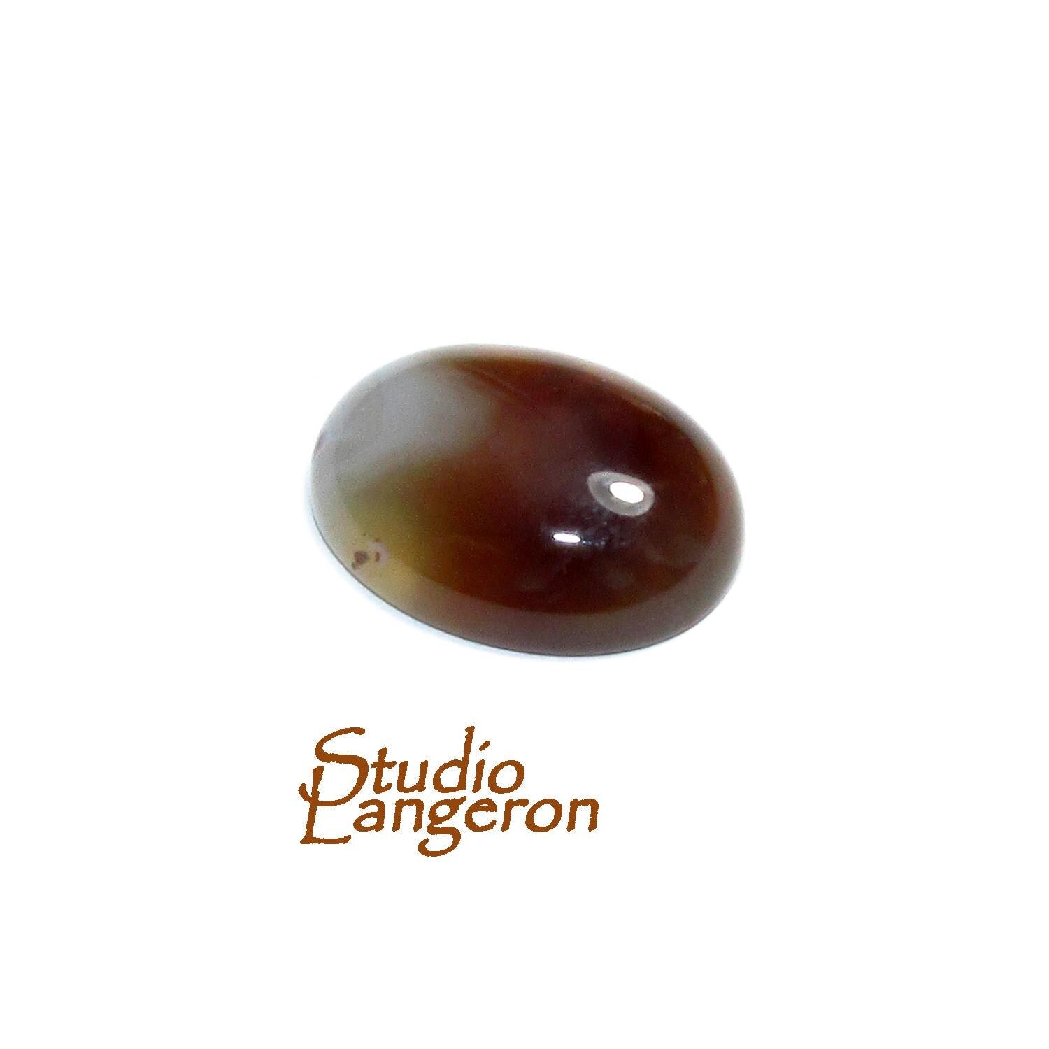 SALE!  Natural agate, cabochon, size 20x15x6.4mm, Natural agate, Natural Gemstone, Jewelry making - 1 piece