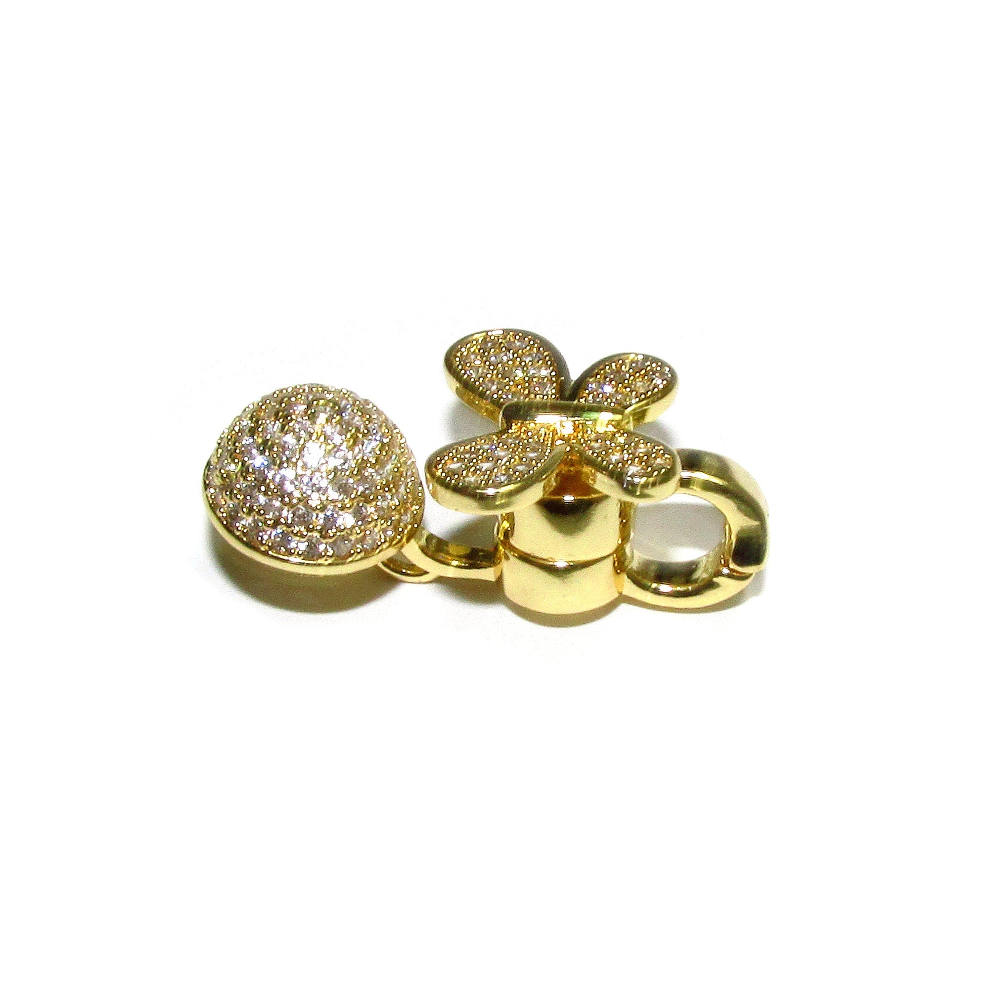 14K Yellow gold filled Magnetic Clasps size 17.0x27.0 mm, Magnetic clasps, Jewelry making, Clasp findings, Gold filled clasp - 1 piece