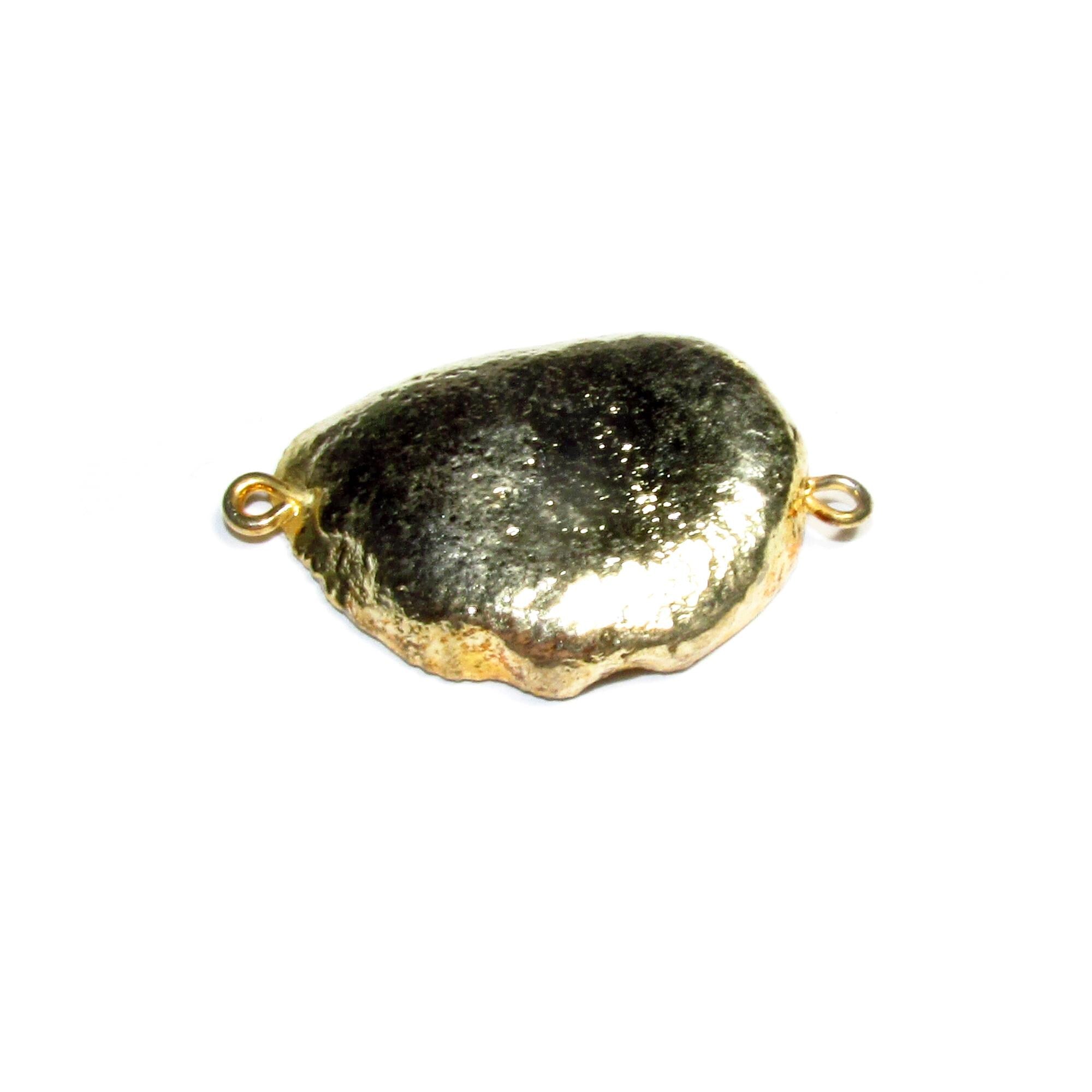 SALE!  Agate druse connector size 27x22mm, Natural agate, Natural Gemstone, Jewelry making - 1 piece