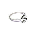 925 sterling silver blank ring with bezel cup 7 mm size 4, 5, 6, 7, 8, 9, 10, 11, bezel cup, base ring, Jewelry making, Setting - 1 piece