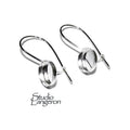 8mm bezel cup 925 sterling silver earrings, blank earrings, bezel cup, base earrings, 925 sterling silver, jewelry making - 1 pair (2 piece)