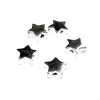 925 Sterling silver flat star beads for bracelet size 6.7x2.5 mm, Flat beads, Jewelry making,  Silver beads, Beads for bracelet - 1 piece