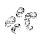 925 Sterling Silver Teardrop Pendant Bails with Hidden Loop size 7, 9, 11 mm, sterling silver Bail, Jewelry making, Bail finding - 1 piece