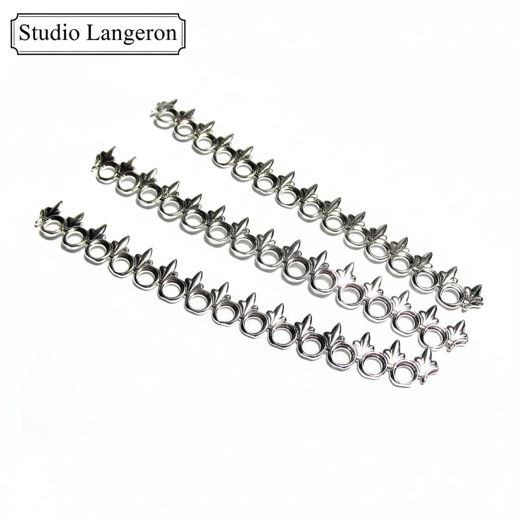 999 Fine silver Casted Bezel wire size 6.7x0.71 cm (2.6 inch) - 1 piece