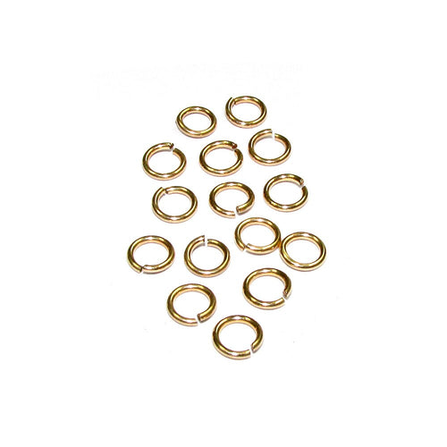 10 pcs 14K Gold Filled Open Jump Rings 20 GA (0.8 mm) Diameter 2.0, 2.5, 3.0, 3.5, 4.0, 4.5, 5.0mm, Gold Filled jump rings, Jewelry making