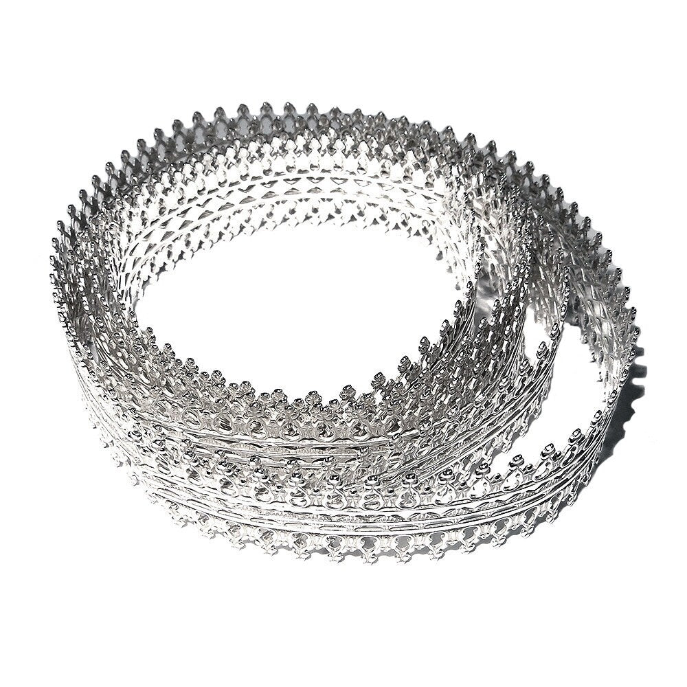 935 Argentium Silver Bezel wire, Gallery wire, Gallery ribbon, Gallery pattern, Argentium silver, Wire, Jewelry making - 4 inch (10 cm)