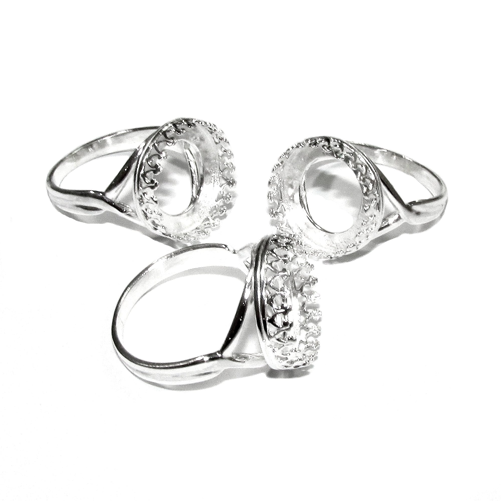 14 mm 925 sterling silver blank ring with bezel cup size 5, 6, 7, 8, Jewelry making, bezel cup, base ring, Setting, silver ring - 1 piece