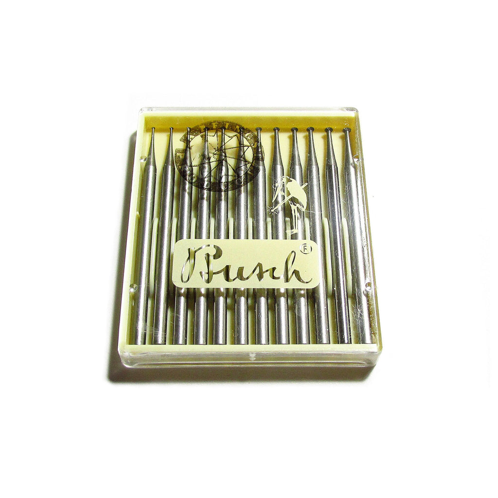 Set Busch Tungsten Vanadium Bearing Bur Set, 0.7–1.8mm 2.35 mm shank, size  Jewelry burs, Busch burs, Jewelry tools - 1 pack (12 pieces)