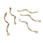 14K Gold Filled Spiral Tube Link Component, tube link, tubes gold filled, tube, Jewelry making, tubes connectors, gold filled - 1 piece