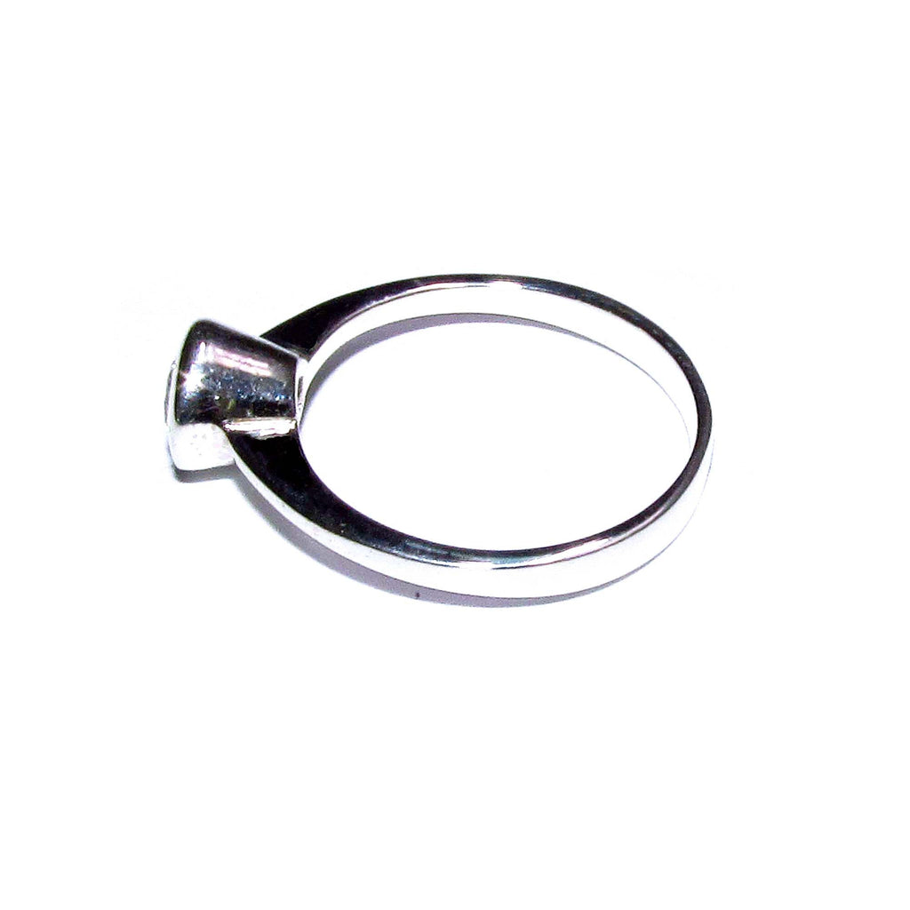 White topaz ring 925 sterling silver size 5, Handmade ring, single copy, sterling silver, White topaz ring, silver ring, Gift ring
