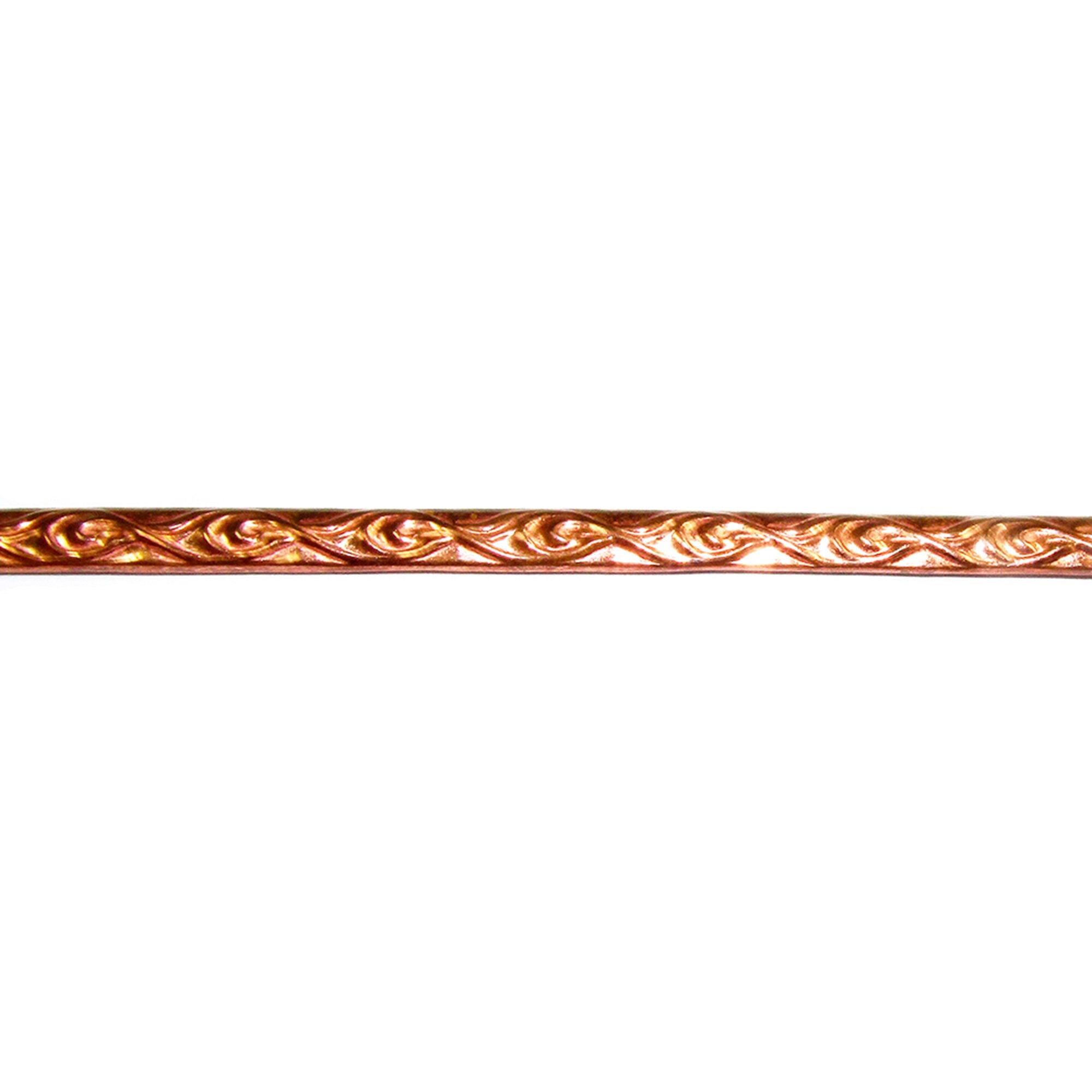 Natural Copper Bezel wire, Gallery wire, Gallery ribbon, Gallery pattern, Jewelry making, Natural Copper, Copper setting - 4 inch (10 cm)
