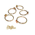 14K Yellow gold filled blank ring with bezel cup 5 mm size 4 - 11, Jewelry making, Gold filled ring, bezel cup, Setting - 1 piece