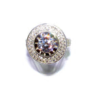Statement White topaz ring 925 sterling silver size 7, Handmade ring, single copy, Sterling silver, Natural White topaz, White gemstone
