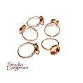 14K Rose gold filled blank ring with bezel cup 10 mm size 4 - 11, Base ring, Rose gold filled ring, Jewelry making, Setting, Ring - 1 piece