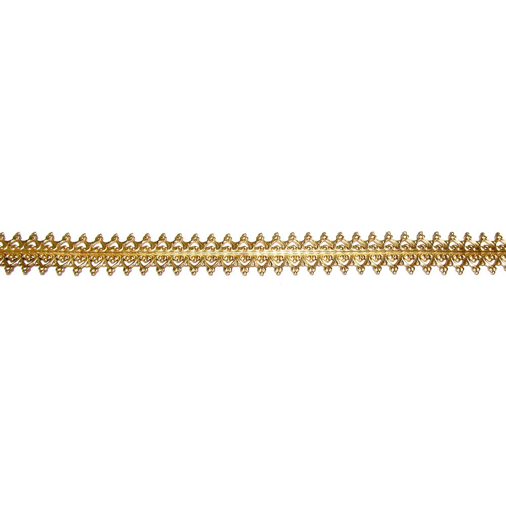 14K Yellow Gold filled Gallery wire, Bezel wire, Gallery ribbon, Gallery pattern, Gold Filled Wire, Jewelry making, Setting - 4 inch (10 cm)