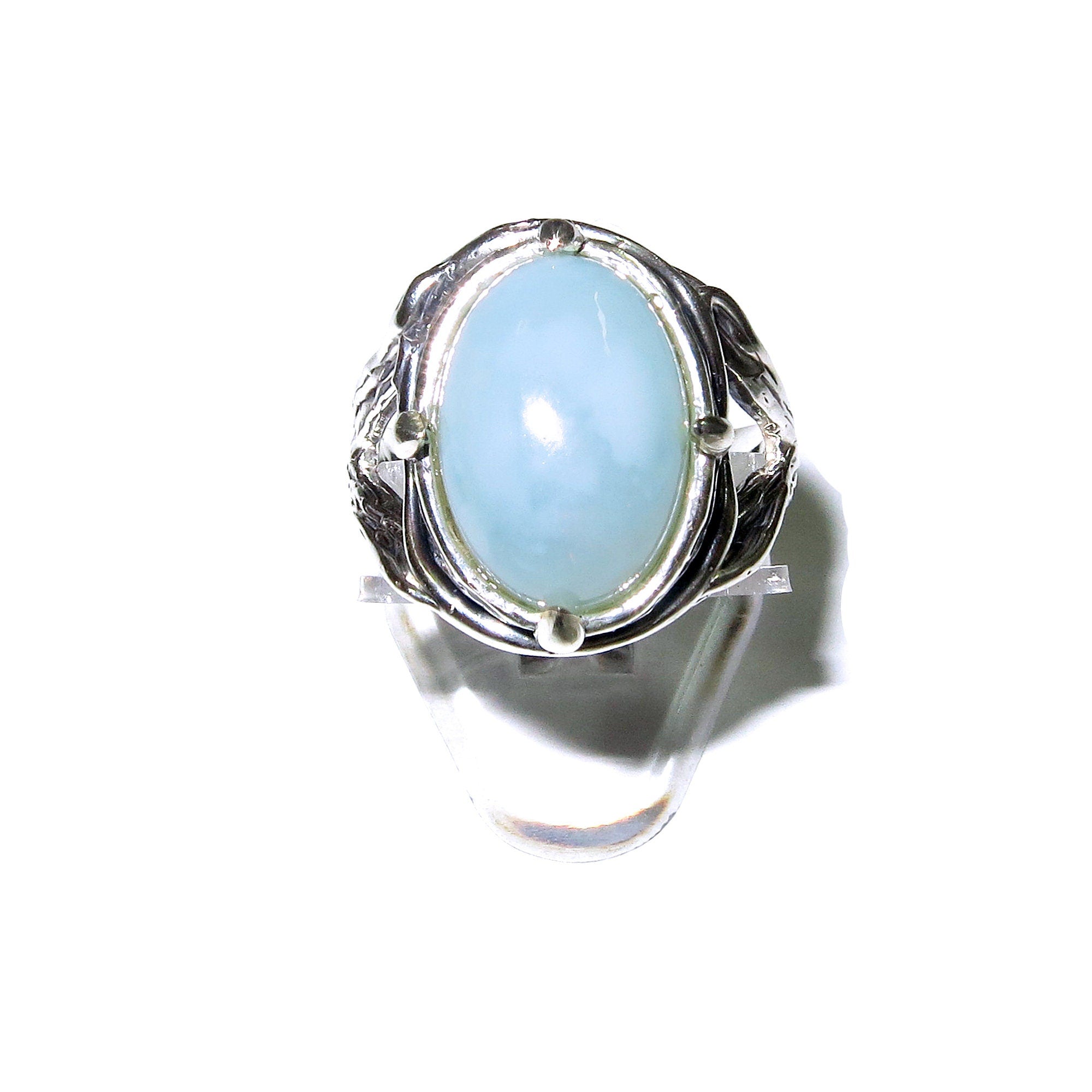 Statement Natural white opal ring 925 sterling silver size 7, Handmade ring, single copy, sterling silver, White opal, silver ring, gemstone