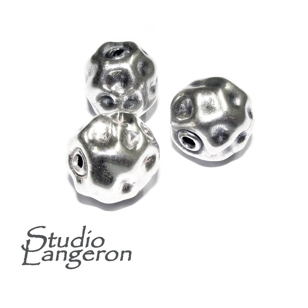 925 sterling silver handmade beads BB53, handmade, silver beads, Jewelry making, handmade beads, decorative beads, Original beads - 1 piece