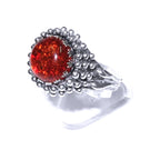 Statement Madagascar Copal ring 925 sterling silver size 7 1/2, Handmade ring, single copy, 925 Sterling silver, Madagascar Copal, gemstone