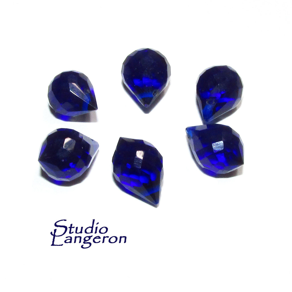 Natural Kyanite Teardrop faceted Beads size 10x7 mm, Kyanite Gemstone, Jewelry making, Natural Gemstone Teardrop beads - 1 piece