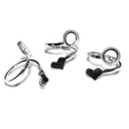 925 sterling silver open blank ring with bezel cup 8 mm, bezel cup, silver ring, base ring, setting, open ring, Jewelry making  - 1 piece