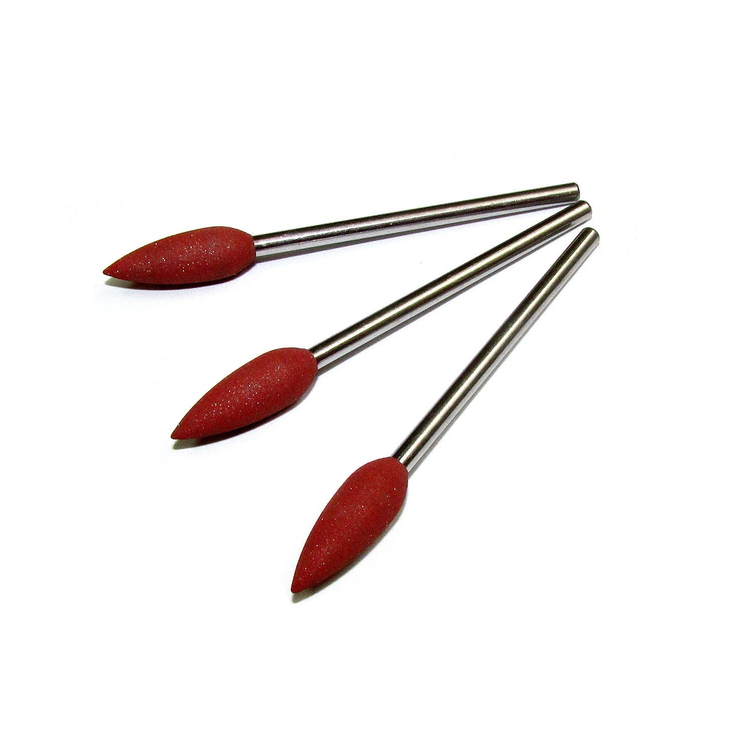 Brown Rubber Silicone Cone Polishers, Jewelry tools, Medium grit, Jewelry making - 1 piece