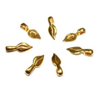 14K Yellow gold filled small Glue-on Flat Pad Pendant Bails, Bail with hook, Jewelry making, Bail gold filled, Jewelry making - 1 piece
