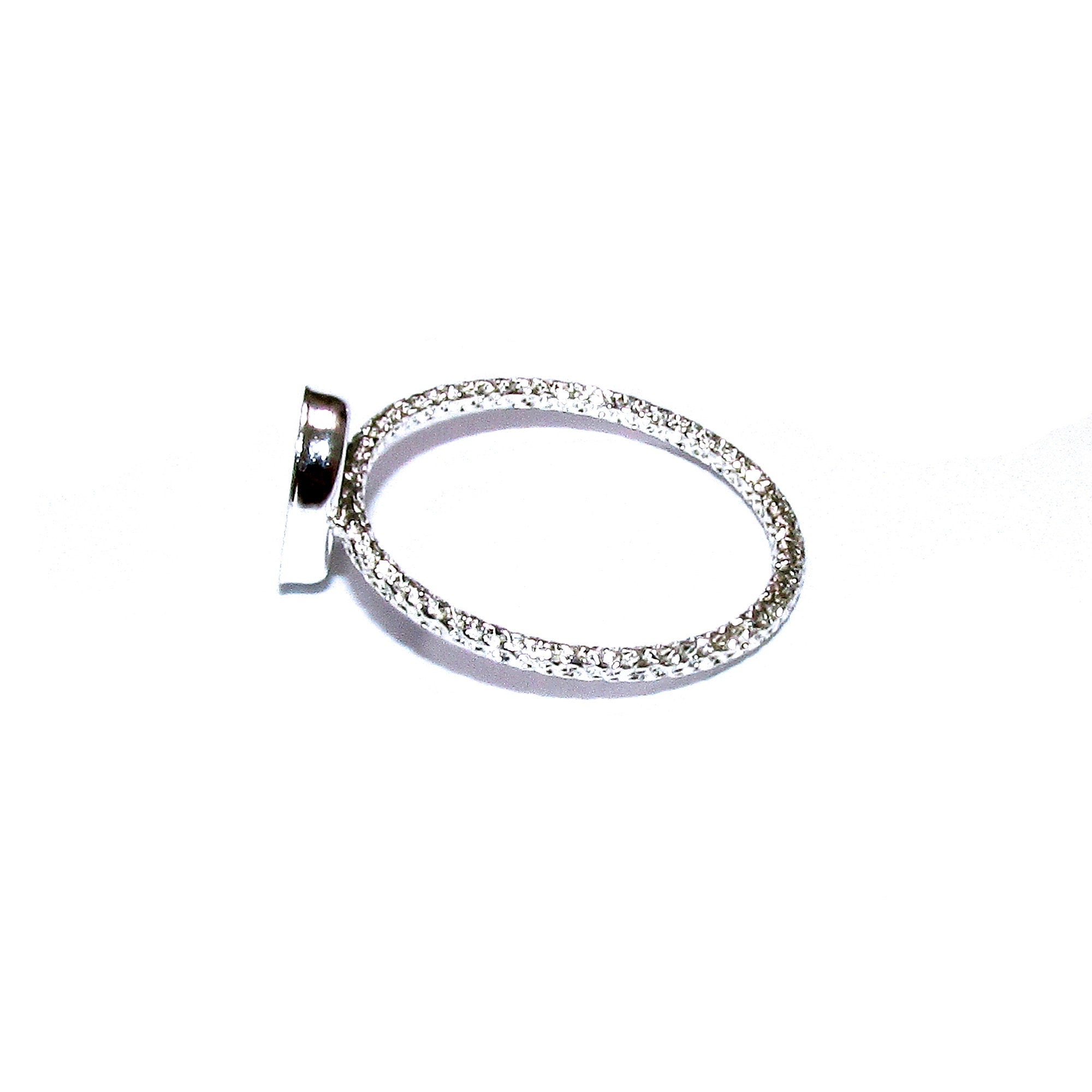 925 Sterling silver blank ring with bezel cup 4x6mm size 4, 5, 6, 7, 8, 9, 10, 11, Jewelry making, bezel cup, base ring, Setting - 1 piece