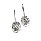 8x10 mm size 925 sterling silver blank earrings with bezel cup, Jewelry making, Setting, oval bezel cup, base earrings - 1 pair (2 piece)