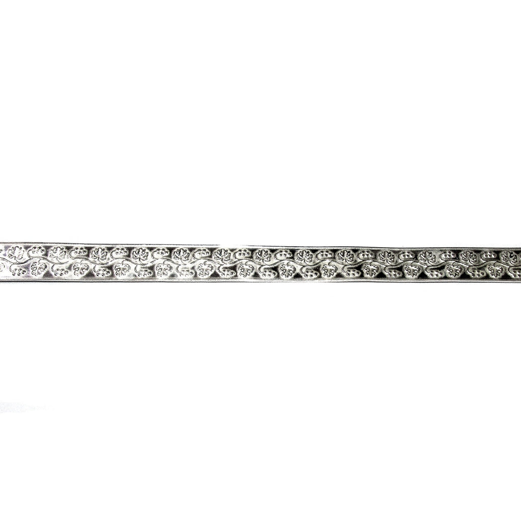935 Argentium Silver Bezel wire, Gallery wire, Gallery ribbon, Gallery pattern, Jewelry making, Setting, Silver wire - 4 inch (10 cm)