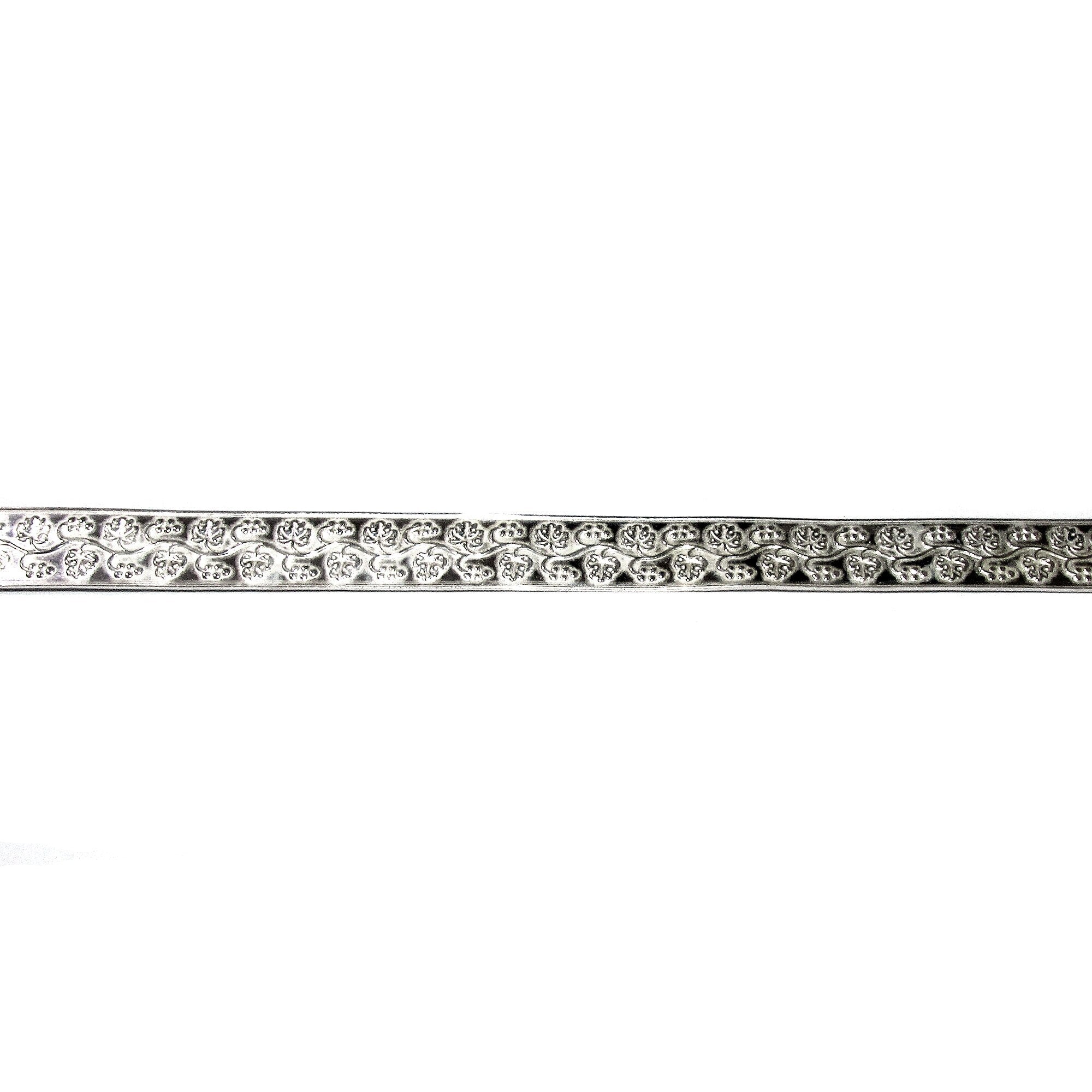 935 Argentium Silver Bezel wire, Gallery wire, Gallery ribbon, Gallery pattern, Jewelry making, Setting, Silver wire - 4 inch (10 cm)