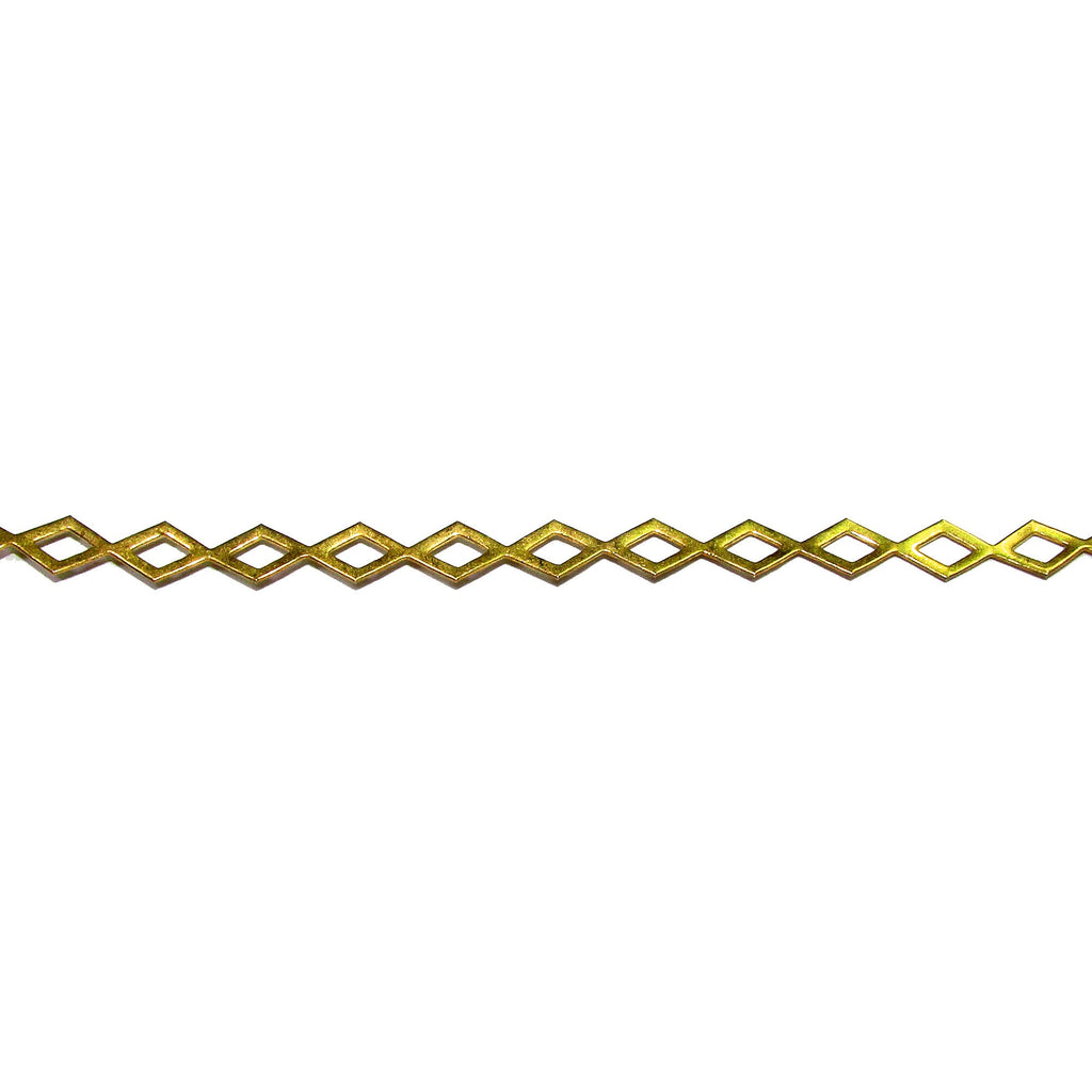 Natural Brass Gallery wire, Brass wire, Gallery pattern, Gallery ribbon, Wire, Jewelry making, Brass findings, Setting - 4 inch (10 cm)