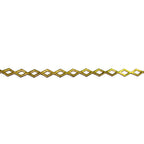 Natural Brass Gallery wire, Brass wire, Gallery pattern, Gallery ribbon, Wire, Jewelry making, Brass findings, Setting - 4 inch (10 cm)