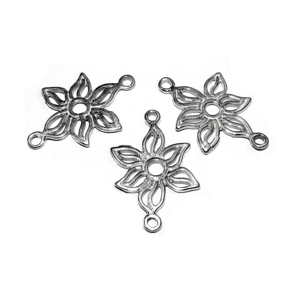 925 Sterling silver connector size 2.0x1.5 cm, Link component, Jewelry making, 925 Silver, Link Connector, Jewelry connector - 1 piece