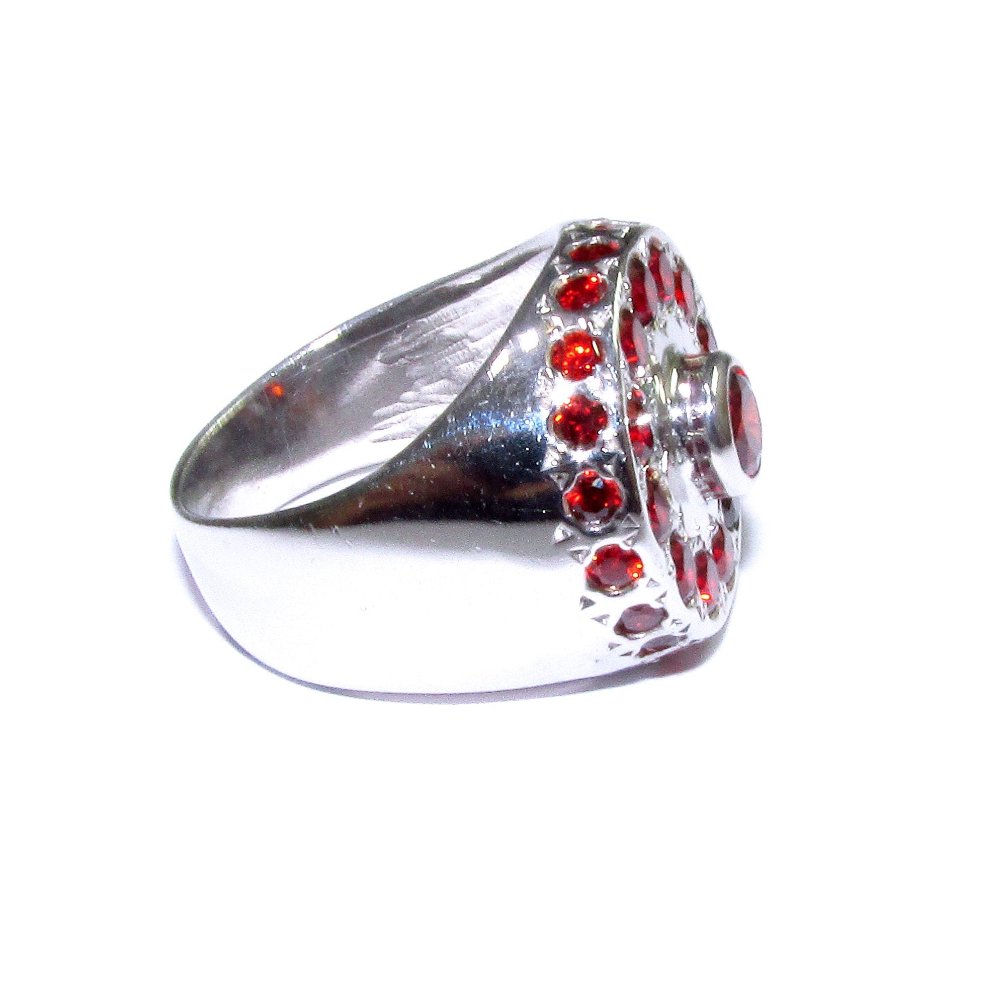 Statement Red topaz ring 925 sterling silver size 7, Handmade ring, single copy, 925 Silver ring, Red topaz, silver ring, gemstone, red ring