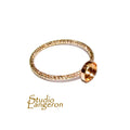 14K Yellow gold filled decorative blank ring with bezel cup 5mm size 4 - 11, Base ring, Bezel cup, Setting, Jewelry making - 1 piece