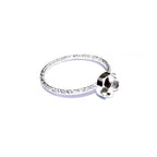 925 sterling silver blank ring with flower bezel cup 6 mm size 4, 5, 6, 7, 8, 9, silver ring, bezel cup, base ring, Jewelry making - 1 piece