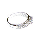 White topaz ring 925 sterling silver size 8 1/2, Handmade ring, single copy, sterling silver, White topaz ring, silver ring, Gift ring