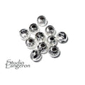 925 sterling silver diamond cut beads size 6 mm, diamond cut beads, Jewelry making, silver beads, sterling silver, silver findings - 1 piece