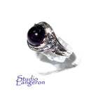 Amethyst ring 925 sterling silver, size 6 1/2, Handmade ring, single copy, 925 sterling silver, Natural amethyst, silver ring, gemstone