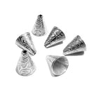 925 Sterling silver Bead Cones, Beading, Beading cones, Silver Cones, Jewelry making, Silver 925, End caps, Silver cone - 1 pair (2 piece)