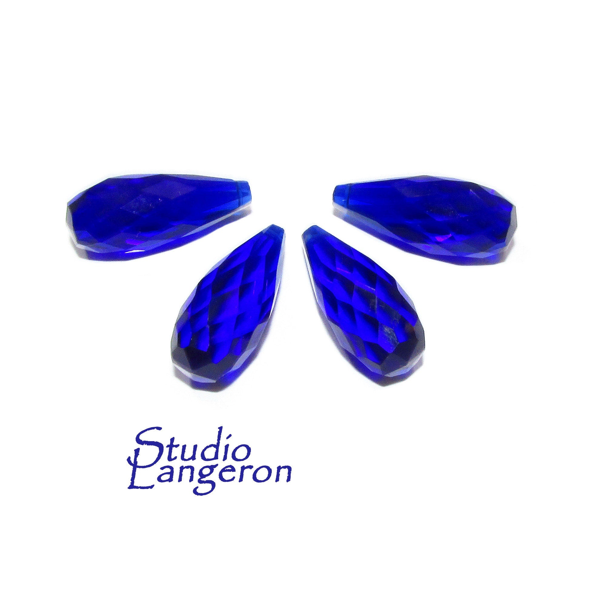 Natural Tanzanite Teardrop faceted Beads size 20x8 mm, Tanzanite Gemstone, Jewelry making, Natural Gemstone Teardrop beads - 1 piece