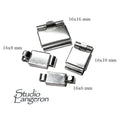 925 Sterling Silver Box Jewelry Clasps, Box clasp, Jewelry making, Sterling silver Clasps, Rectangular clasp, 925 Silver clasp - 1 piece