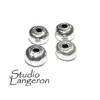 925 sterling silver handmade beads BB32, handmade, silver beads, Jewelry making, handmade beads, decorative beads, Original beads - 1 piece