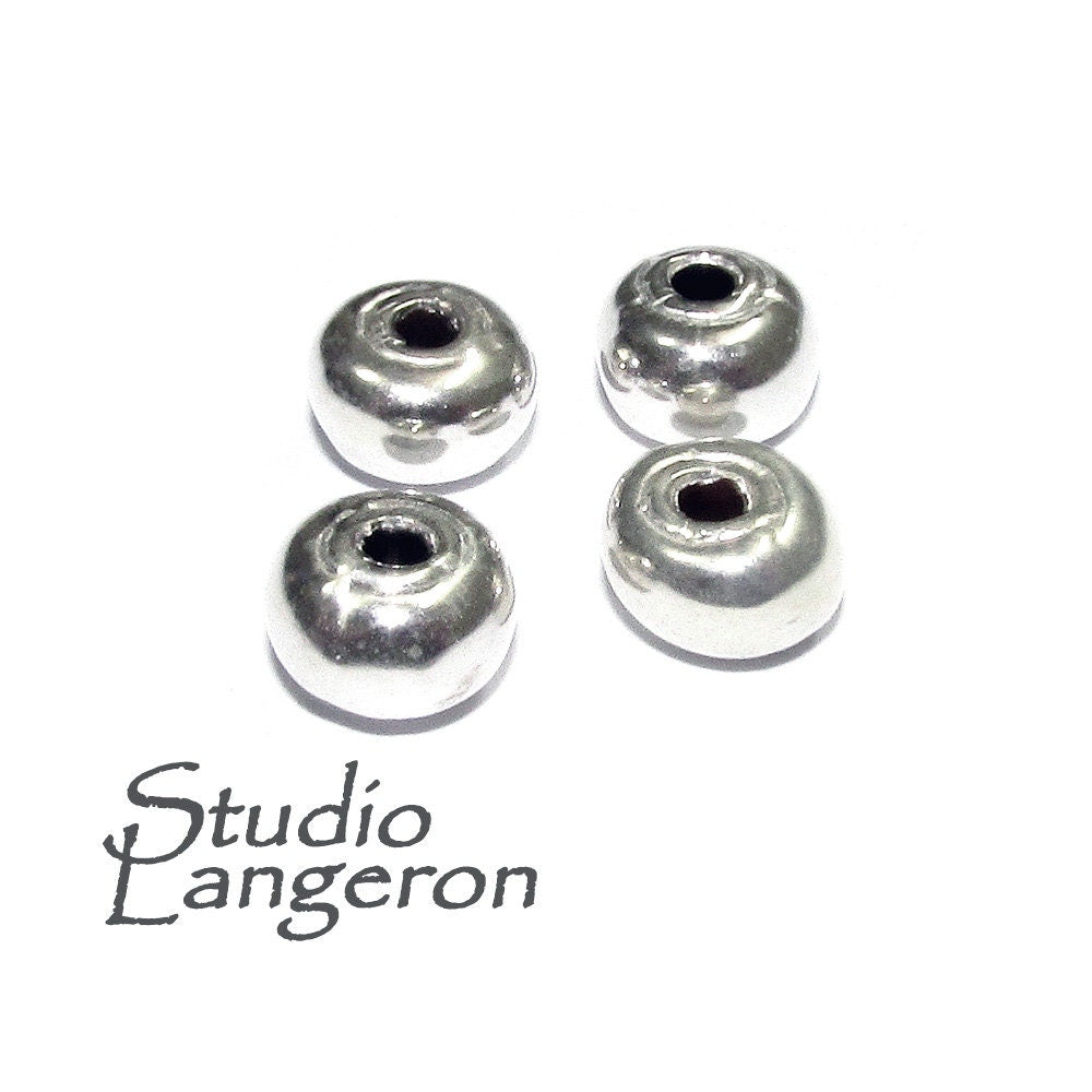 925 sterling silver handmade beads BB32, handmade, silver beads, Jewelry making, handmade beads, decorative beads, Original beads - 1 piece