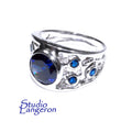 Blue topaz ring 925 sterling silver size 8, handmade ring, single copy, sterling silver, Blue topaz, silver ring, gemstone, Statement Ring