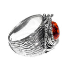 Madagascar Copal ring 925 sterling silver size 8 1/2, handmade ring, single copy, sterling silver, Madagascar Copal, silver ring, gemstone