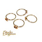 14K Yellow gold filled blank ring with bezel cup 7mm size 4 - 11, Base ring, Gold filled ring, ring mounting, Jewelry making - 1 piece