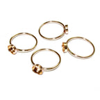 14K Yellow solid gold blank ring with bezel cup 6 mm size 4 - 10, Base ring, Solid gold ring, bezel cup, Jewelry making, Setting - 1 piece