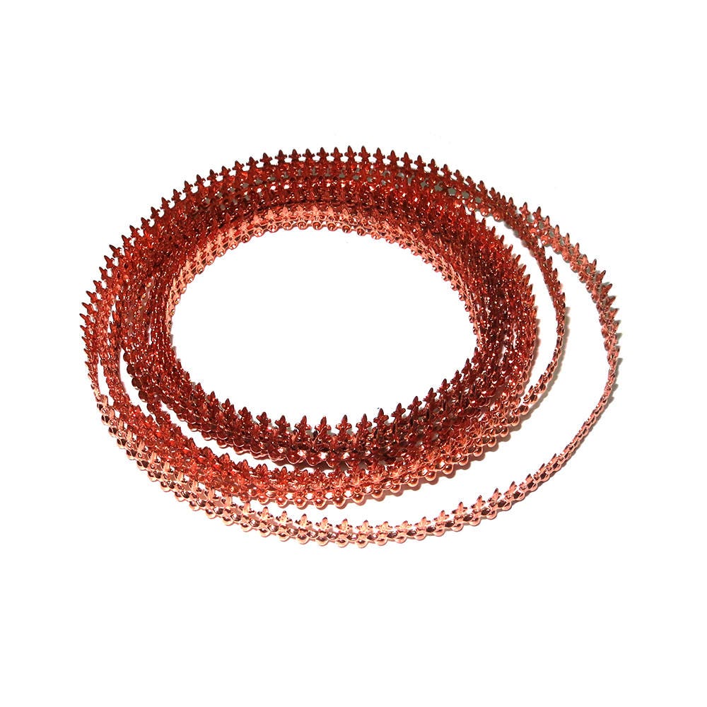 Natural Copper Gallery wire, Copper wire, Gallery pattern, Gallery ribbon, Wire, Setting, Jewelry making, Copper findings - 4 inch (10 cm)