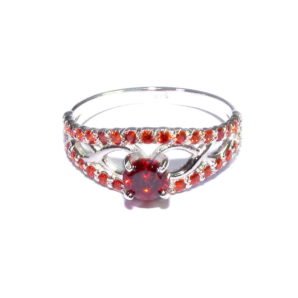 Garnet ring 925 sterling silver size 8,  handmade ring, single copy, sterling silver, Garnet, 925 silver ring, gemstone, Gift ring, red ring